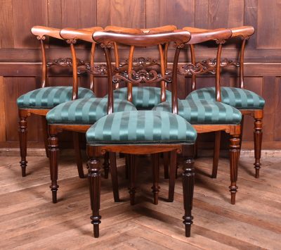 Victorian Set Of 6 Rosewood Dining Chairs SAI3745 - Image 2