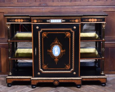 Victorian Ebonized Amboyna Breakfront Credenza SAI3786 - Image 2