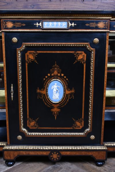 Victorian Ebonized Amboyna Breakfront Credenza SAI3786 - Image 3