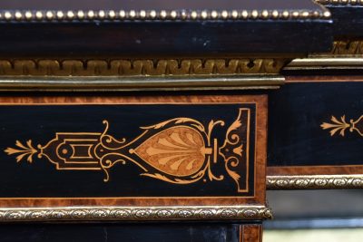 Victorian Ebonized Amboyna Breakfront Credenza SAI3786 - Image 6