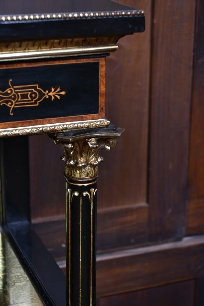 Victorian Ebonized Amboyna Breakfront Credenza SAI3786 - Image 7