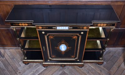 Victorian Ebonized Amboyna Breakfront Credenza SAI3786 - Image 10