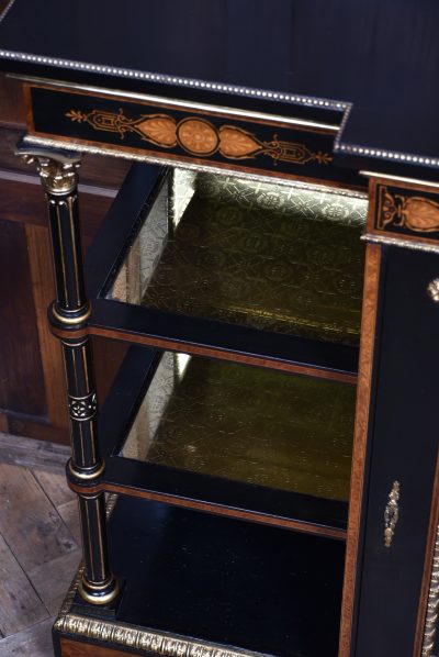 Victorian Ebonized Amboyna Breakfront Credenza SAI3786 - Image 12