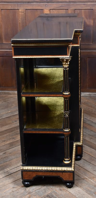 Victorian Ebonized Amboyna Breakfront Credenza SAI3786 - Image 17