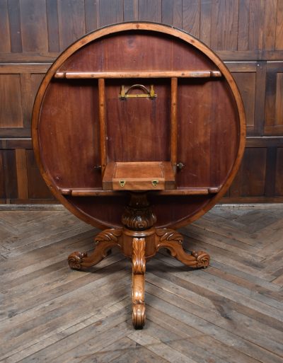 Victorian Rosewood Snap-top Supper Table SAI3769 - Image 9