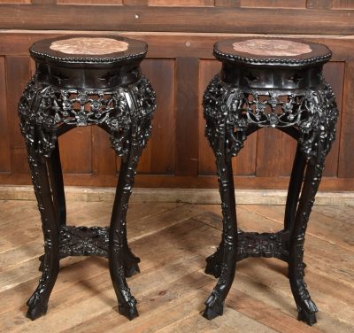 Pair Of Chinese Plant Stands SAI3815 - Image 8
