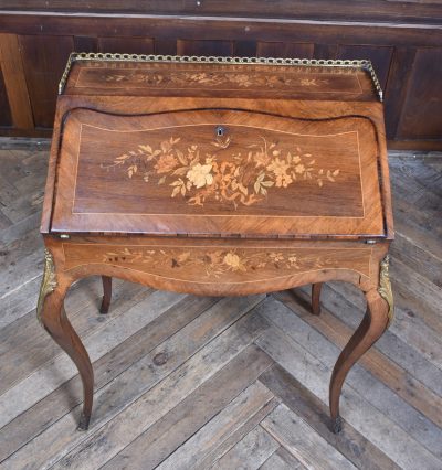 Victorian Marquetry Bureau Du Dame/ Writing Desk SAI3816 - Image 6