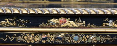 Edwardian Chinoiserie Lacquered Display Cabinet SAI3771 - Image 3
