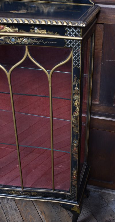 Edwardian Chinoiserie Lacquered Display Cabinet SAI3771 - Image 4