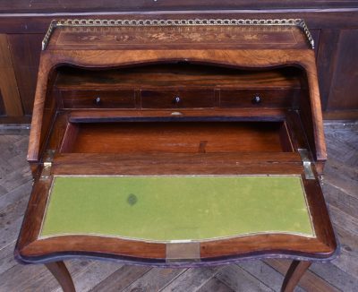 Victorian Marquetry Bureau Du Dame/ Writing Desk SAI3816 - Image 12