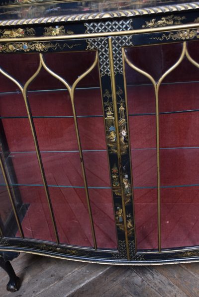 Edwardian Chinoiserie Lacquered Display Cabinet SAI3771 - Image 5