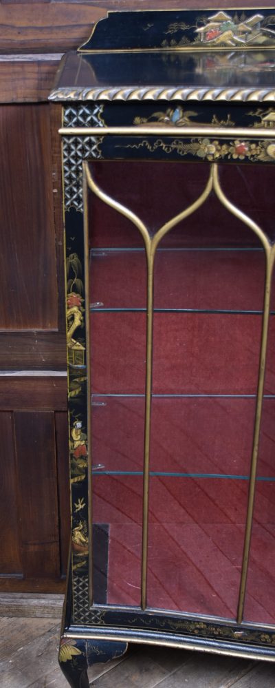 Edwardian Chinoiserie Lacquered Display Cabinet SAI3771 - Image 6