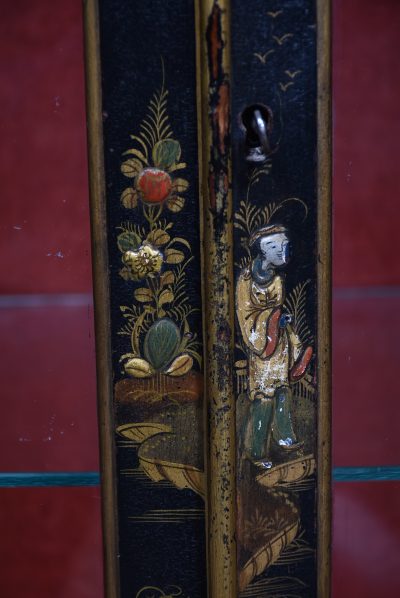 Edwardian Chinoiserie Lacquered Display Cabinet SAI3771 - Image 7