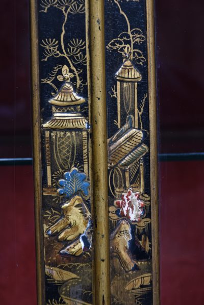 Edwardian Chinoiserie Lacquered Display Cabinet SAI3771 - Image 8