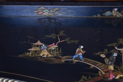 Edwardian Chinoiserie Lacquered Display Cabinet SAI3771 - Image 12