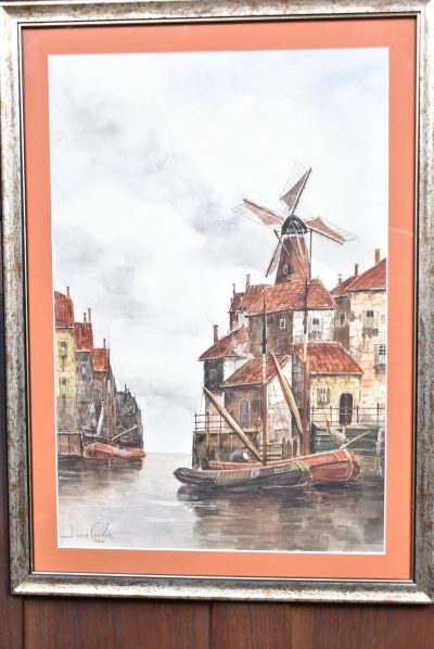 Pair Of Victorian Jan Van Couver Water Colours SAI3817 - Image 4