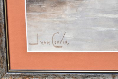 Pair Of Victorian Jan Van Couver Water Colours SAI3817 - Image 5
