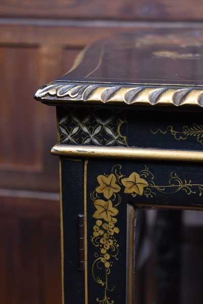 Edwardian Chinoiserie Lacquered Display Cabinet SAI3771 - Image 22
