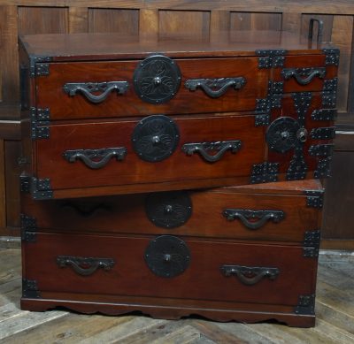 Japanese Cedar Tansu Chest SAI3877 - Image 14