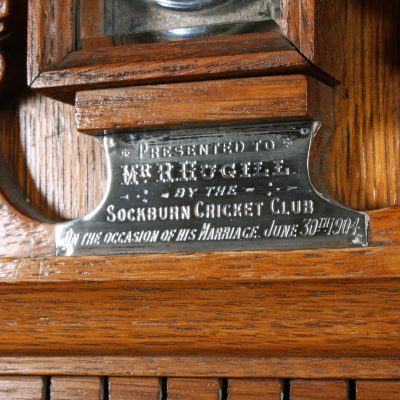 An Edwardian Oak Cased Aneroid Barometer - Image 7