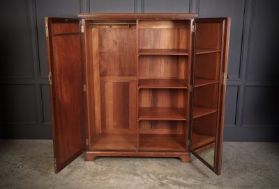 Flame Mahogany Gentlemans Wardrobe By Maple & Co. - Image 3