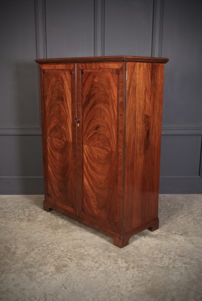 Flame Mahogany Gentlemans Wardrobe By Maple & Co. - Image 7