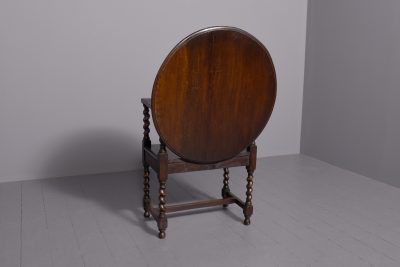 Jacobean style folding-top oak single seat monk’s bench - Image 9