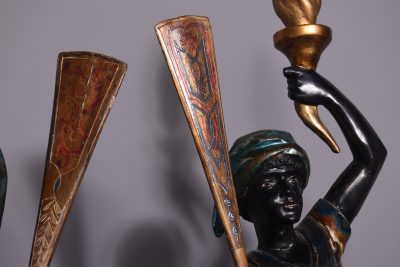 Pair of Venetian Polychrome Figures of Gondoliers - Image 9