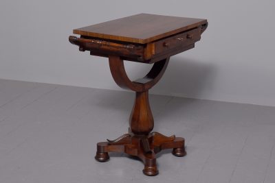 Regency Rosewood free-standing side or lamp table. - Image 4