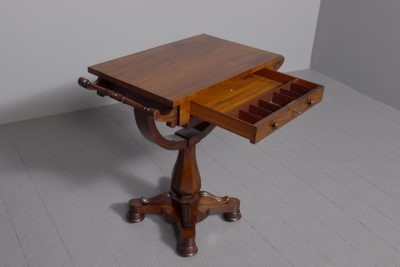 Regency Rosewood free-standing side or lamp table. - Image 7