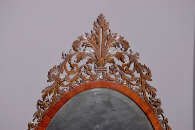Carved and fretted mahogany Georgian style wall mirror - Image 2