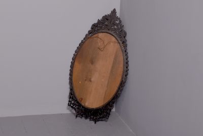 Carved and fretted mahogany Georgian style wall mirror - Image 6