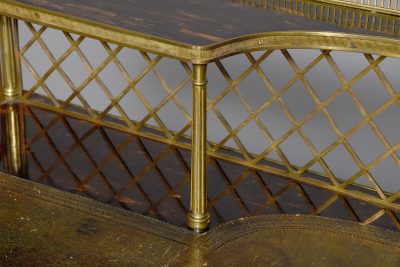 Exhibition Quality London Made Coromandel Pedestal Desk - Image 3