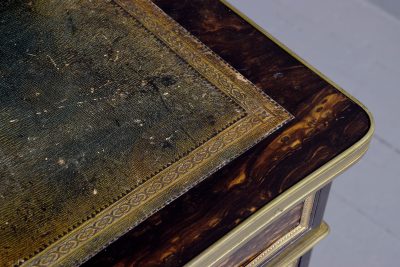 Exhibition Quality London Made Coromandel Pedestal Desk - Image 4