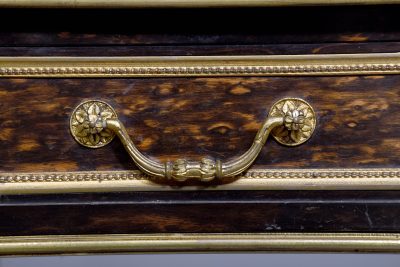 Exhibition Quality London Made Coromandel Pedestal Desk - Image 5