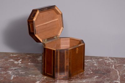 George III Mahogany Tea-Caddy - Image 3