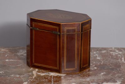 George III Mahogany Tea-Caddy - Image 4