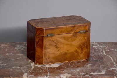 George IV Burr-Elm Tea Caddy - Image 6