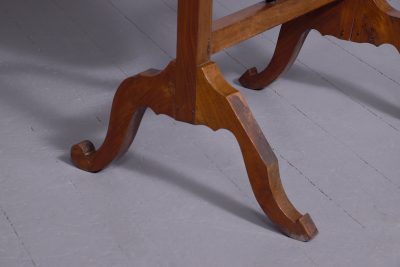 Walnut Framed Cheval Mirror with Barley Sugar Uprights - Image 5