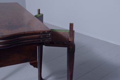 Early Rare George III Mahogany Triple Top Games Table - Image 4