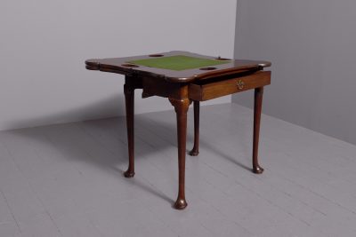 Early Rare George III Mahogany Triple Top Games Table - Image 8