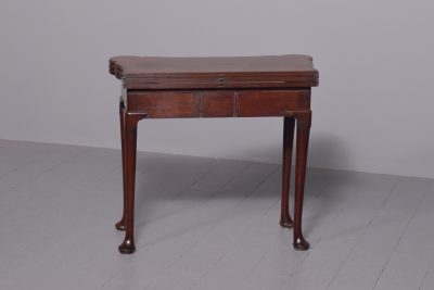 Early Rare George III Mahogany Triple Top Games Table - Image 9