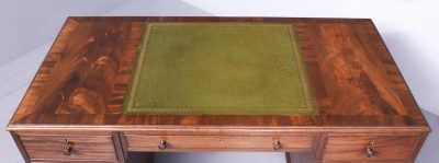Large Mahogany Writing Desk by Whytock and Reid of Edinburgh - Image 6
