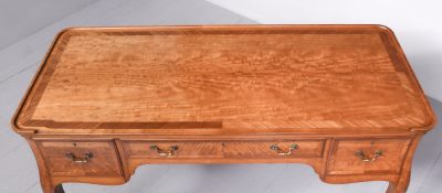Whytock & Reid of Edinburgh Satinwood Desk - Image 8