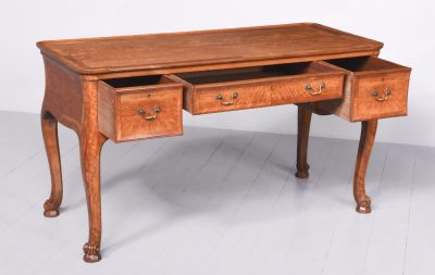 Whytock & Reid of Edinburgh Satinwood Desk - Image 9