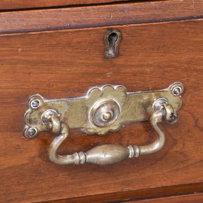 Pair of Late-Victorian Arts & Crafts Influence Straight Grained Walnut Lockers - Image 2