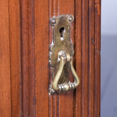 Pair of Late-Victorian Arts & Crafts Influence Straight Grained Walnut Lockers - Image 3