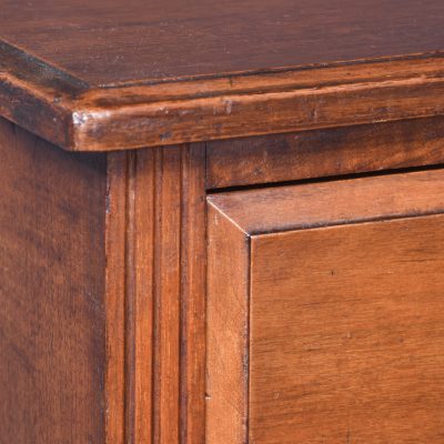 Pair of Late-Victorian Arts & Crafts Influence Straight Grained Walnut Lockers - Image 6