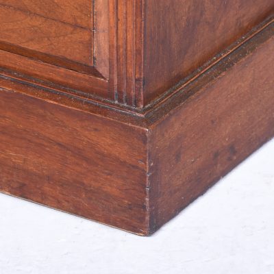 Pair of Late-Victorian Arts & Crafts Influence Straight Grained Walnut Lockers - Image 7