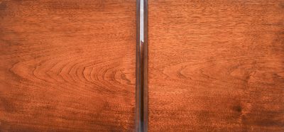 Pair of Late-Victorian Arts & Crafts Influence Straight Grained Walnut Lockers - Image 9